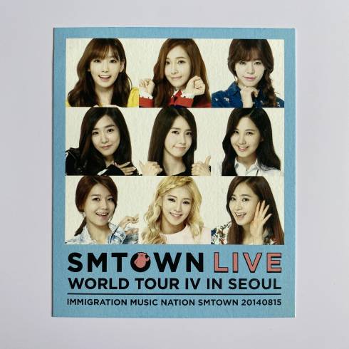 SNSD SMTOWN LIVE TOUR IV IN SEOUL OFFICIAL CONCERT POSTCARD